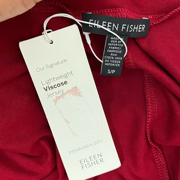 Eileen Fisher Mock Neck Lightweight Viscose Jersey - Picture 11 of 11